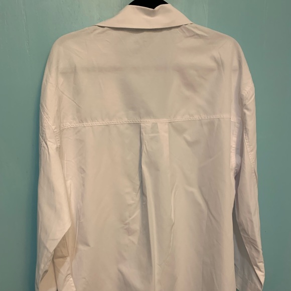 Streetwear SocietyMen Large Business Casual White Long Sleeve Button-Down Shirt - Picture 4 of 8
